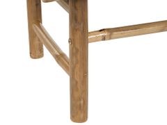 Beliani Bambusový konferenčný stolík 80 x 45 cm svetlé drevo TODI