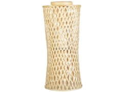 Beliani Bambusový lampáš na sviečku 58 cm prírodný MACTAN