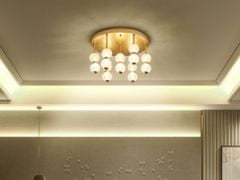 Beliani Kovová stropná LED lampa zlatá YOWAKA