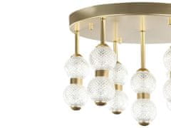 Beliani Kovová stropná LED lampa zlatá YOWAKA