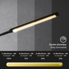 BRILONER BRILONER LED stojacie svietidlo, 126,5 cm, LED modul, 6W, 600lm, čierna BRILO 1472015
