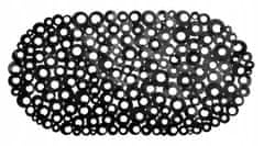 Galicja Kúpeľňová protišmyková podložka do vane čierna 69 x 39 cm
