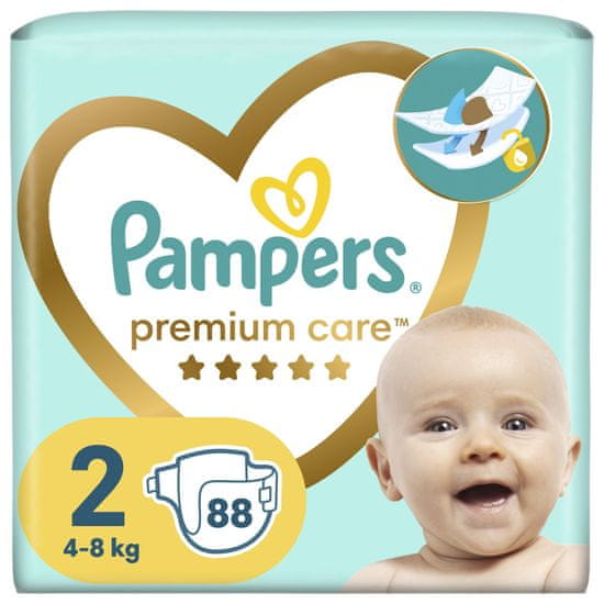 Pampers Premium Care plienky veľ. 2 (88 ks plienok) 4-8 kg