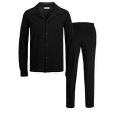 Jack&Jones Pánske pyžamo JACSOLID 12243826 Black (Veľkosť L)
