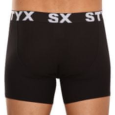 Styx 3PACK pánske boxerky long športová guma čierne (3U960) - veľkosť XL