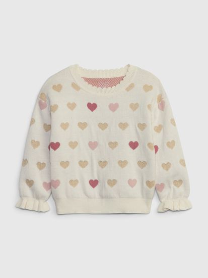 Gap Detský sveter vzor srdca