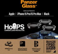 PanzerGlass HoOps ochranné kroužky pro čočky fotoaparátu pro Apple iPhone 15 Pro/15 Pro Max