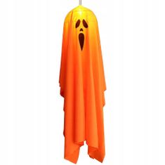 Korbi Závesné strašidlo, halloween dekorácia, svietiace strašidlo, Oranžová dekorácia 90cm
