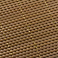 DEMA Clona na plot, bambusová rohož z PVC 90x500 cm, hnedá