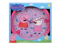 Peppa Pig Peppa Pig Ružové analógové nástenné hodiny 25 cm 