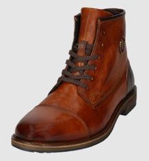 BUGATTI Pánske kožené členkové topánky 311AG2301100-6300 (Veľkosť 41)
