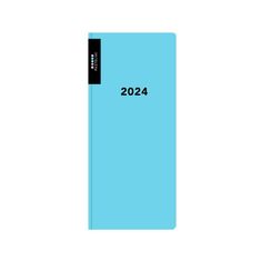 Diár PVC mesačný 2024 PASTELINI - modrá