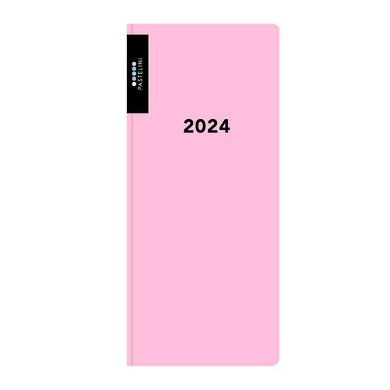 Diár PVC týždenný 2024 PASTELINI - ružová