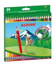 Alpino Krabica 24 mazacích farebných ceruziek