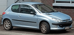 Autonar czech Lemy blatníka Peugeot 206 3dver 1998-2012