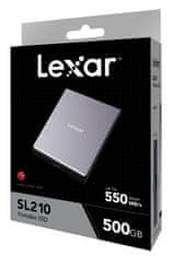 LEXAR externý SSD 500GB SL210 USB 3.1 (čítanie/zápis: 550/450MB/s)