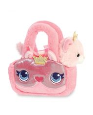 Aurora Plyšová kabelka s mačičkou - Princess Kitty - Fancy Pals - 20,5 cm