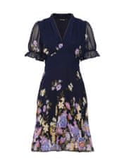 Orsay Tmavomodré kvetované šaty ORSAY S
