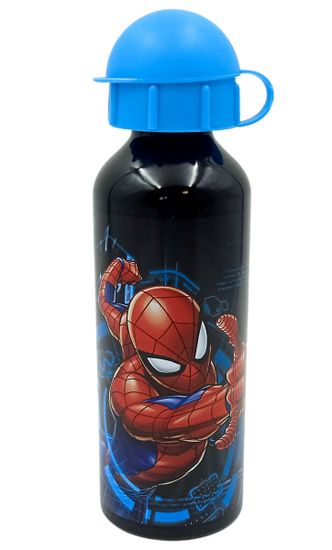 MARVEL COMICS Fľaša na pitie Marvel 520 ml - Spiderman (tyrkysová)