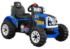 Lean-toys Traktor Kingdom Battery modrý