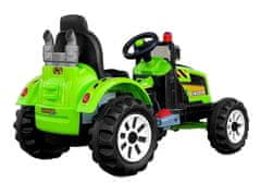 Lean-toys Traktor Kingdom Battery Green