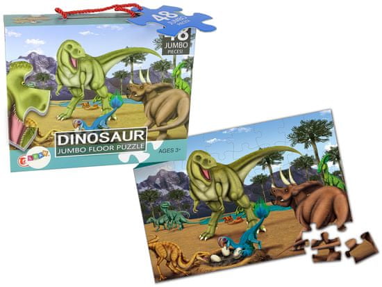 Lean-toys Detské puzzle Puzzle Dinosaury 48 Elem