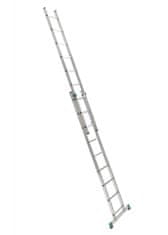 ALVE Hliníkový rebrík dvojdielny výsuvný 7209 PROFI
