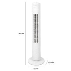 Clatronic Stĺpový ventilátor TVL 3770 biely