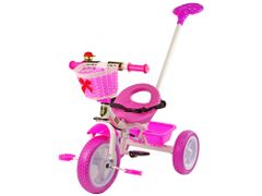 Lean-toys Trojkolka PRO100 Pink Basketball EVA Wheels
