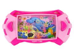 Lean-toys Arkádová herná konzola Water Dolphin Pink
