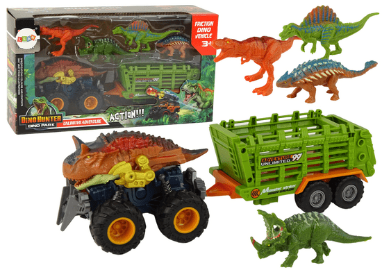 Lean-toys Príves s motívom dinosaura 4 kusy dinosaurov