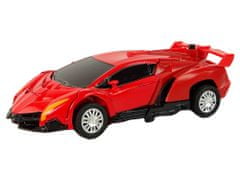 Lean-toys 2v1 Auto Robot Transformers Červená oranžová sada