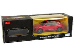 Lean-toys Auto R/C Porsche Macan Turbo 1:24 Rastar Red