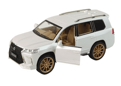 Lean-toys Auto Vozidlo Biele 1:14 Zvuky Svetlá Lexos Auto