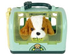 Lean-toys Súprava starostlivosti o psa pre deti zelená
