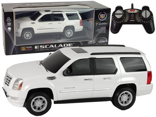 Lean-toys Cadillac Escalade R/C Biele svetlá Zvuk 1:16
