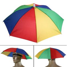 Northix Skladací dáždnik na hlavu - farebné prevedenie 