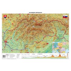 Stiefel Mapa Slovensko-geografická B1 formát