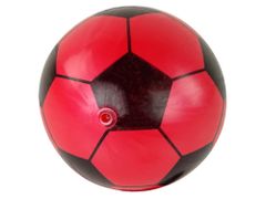 Lean-toys Červená čierna gumová lopta veľká 23 cm ľahká