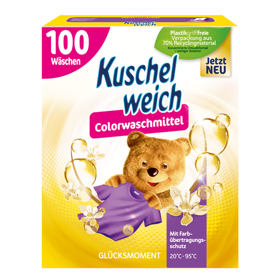 Kuschelweich COLOR GLUCKSMOMENT prací prášok 100 praní | 5,5 kg DE