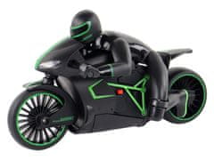 Lean-toys RC 20 km/h diaľkovo ovládaný motocykel zelený