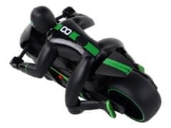 Lean-toys RC 20 km/h diaľkovo ovládaný motocykel zelený