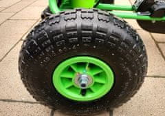 Lean-toys Zelená motokára A-15 Nafukovacie kolesá