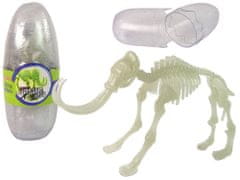 Lean-toys 3D kostra mamuta vo vajíčku svietiaca v tme