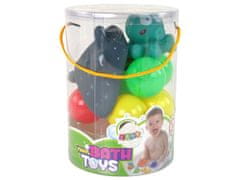 Lean-toys Sada gumových hračiek do kúpeľa