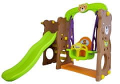Lean-toys Záhradný set Slide Swing Medvedík