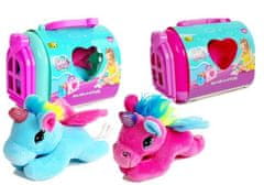 Lean-toys Jednorožec Pony Transporter Maskot v prepravnom kufríku