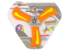 Lean-toys Bumerang Lietajúci vrhač diskov Orange pre deti