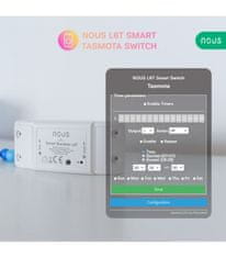 Nous Nous L6T WiFi Smart Spínací Modul s Tasmota firmvérom