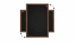 Allboards , Tabule černá křídová v dřevěném rámu 100x80 cm, TB108